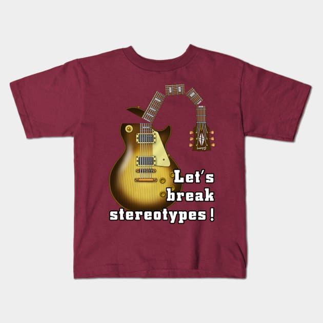 Let's break stereotypes Shirt Kids T-Shirt by Blue Diamond Store